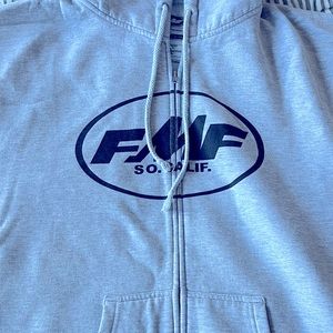 Mens FMF zippered hoodie